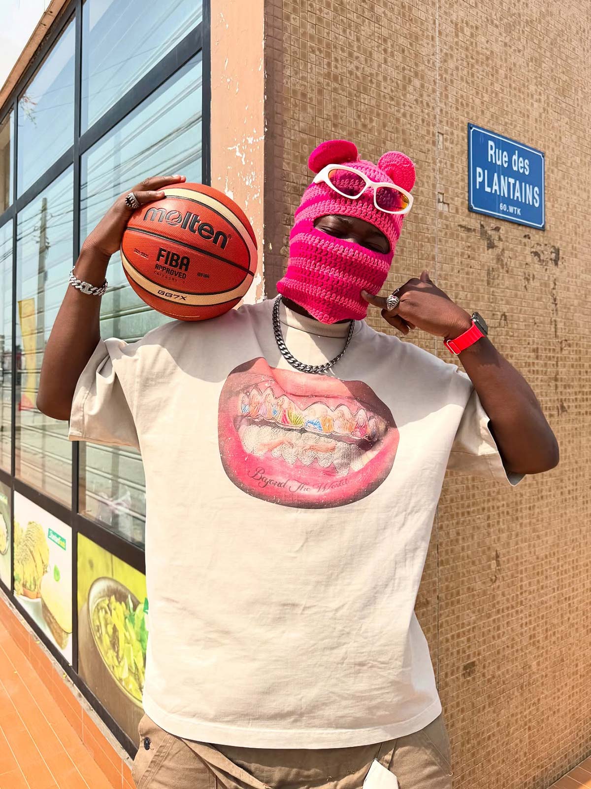 Camiseta Diamond Tooth Pattern