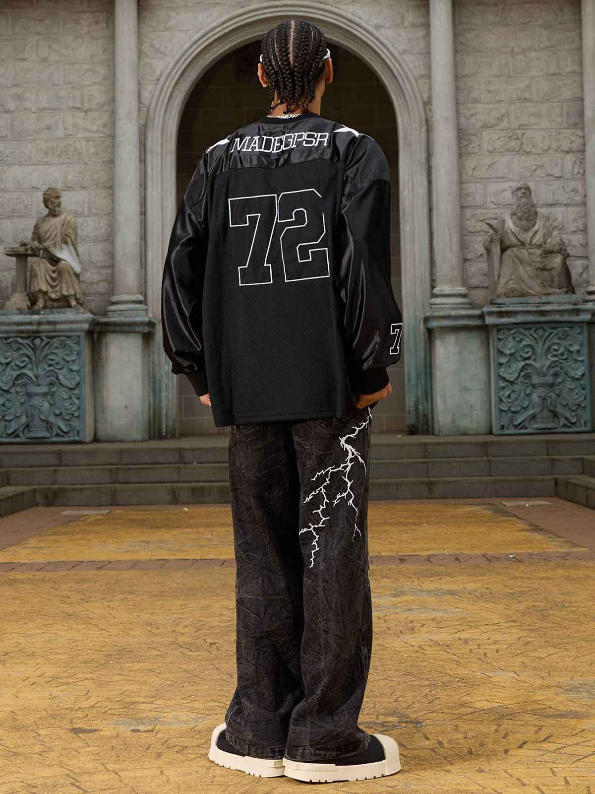 Calça High Street Hip-hop Distressed