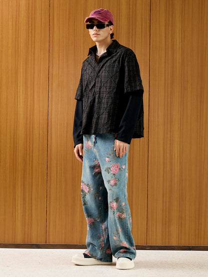 Thesupermade Ripped Denim Baseball Cap - 2028