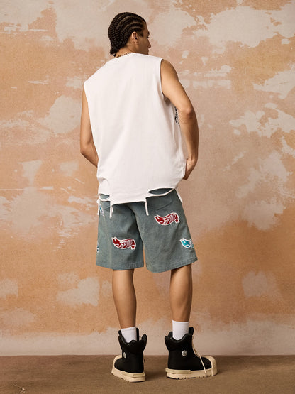 Regata Retro Tattered Print Vest