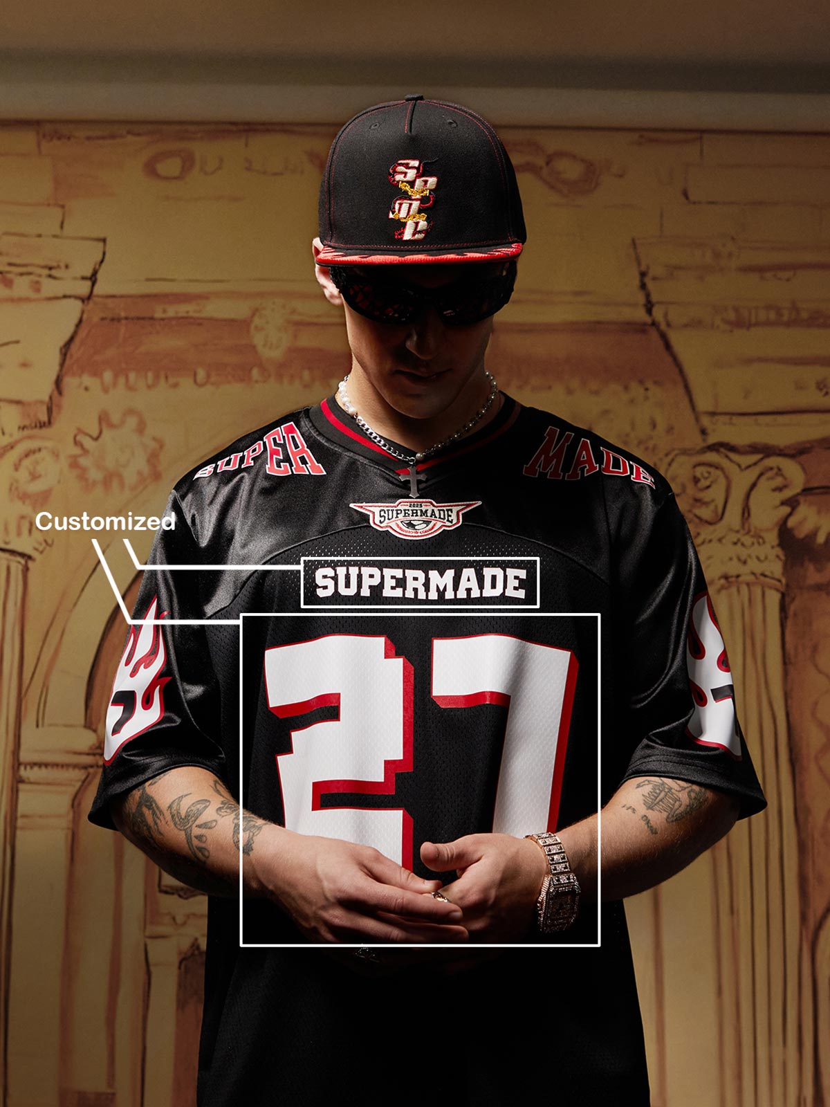 Camiseta Original Flame Football Jersey