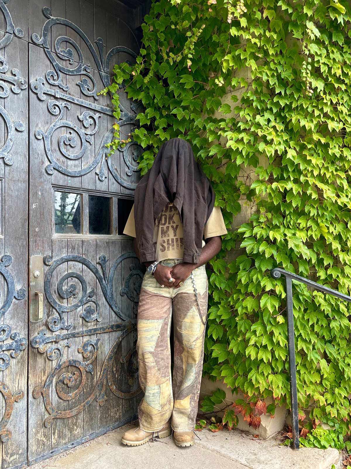 Thesupermade High Street Distressed Washed Printed Jeans - 2246