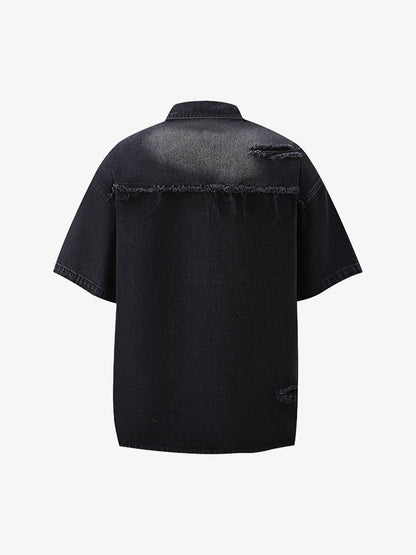 Distressed Ripped Denim Suit - 2460