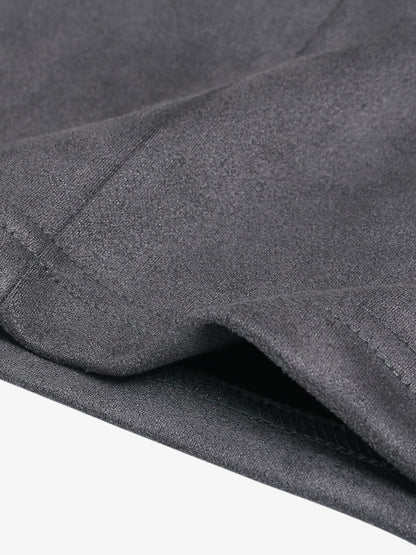 Camiseta Suede Contrast Spliced Oversize