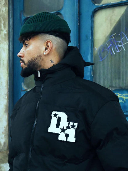 Jaqueta Puffer Retro Letter Down 1993