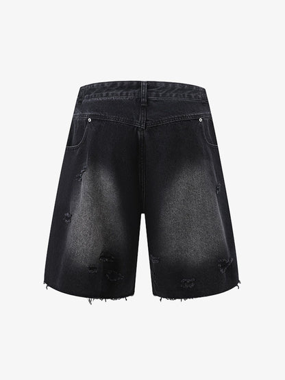 Distressed Ripped Denim Suit - 2460