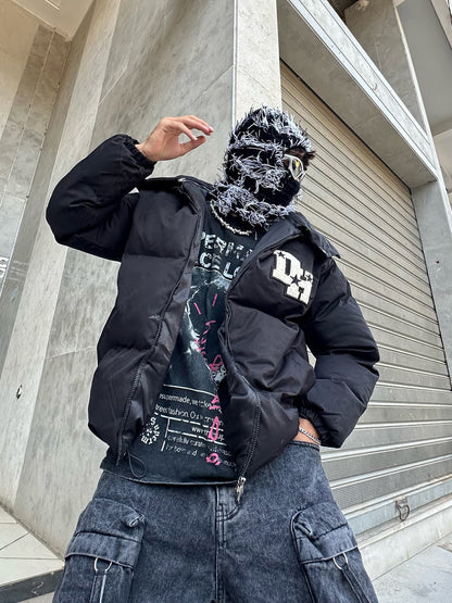 Jaqueta Puffer Retro Letter Down 1993