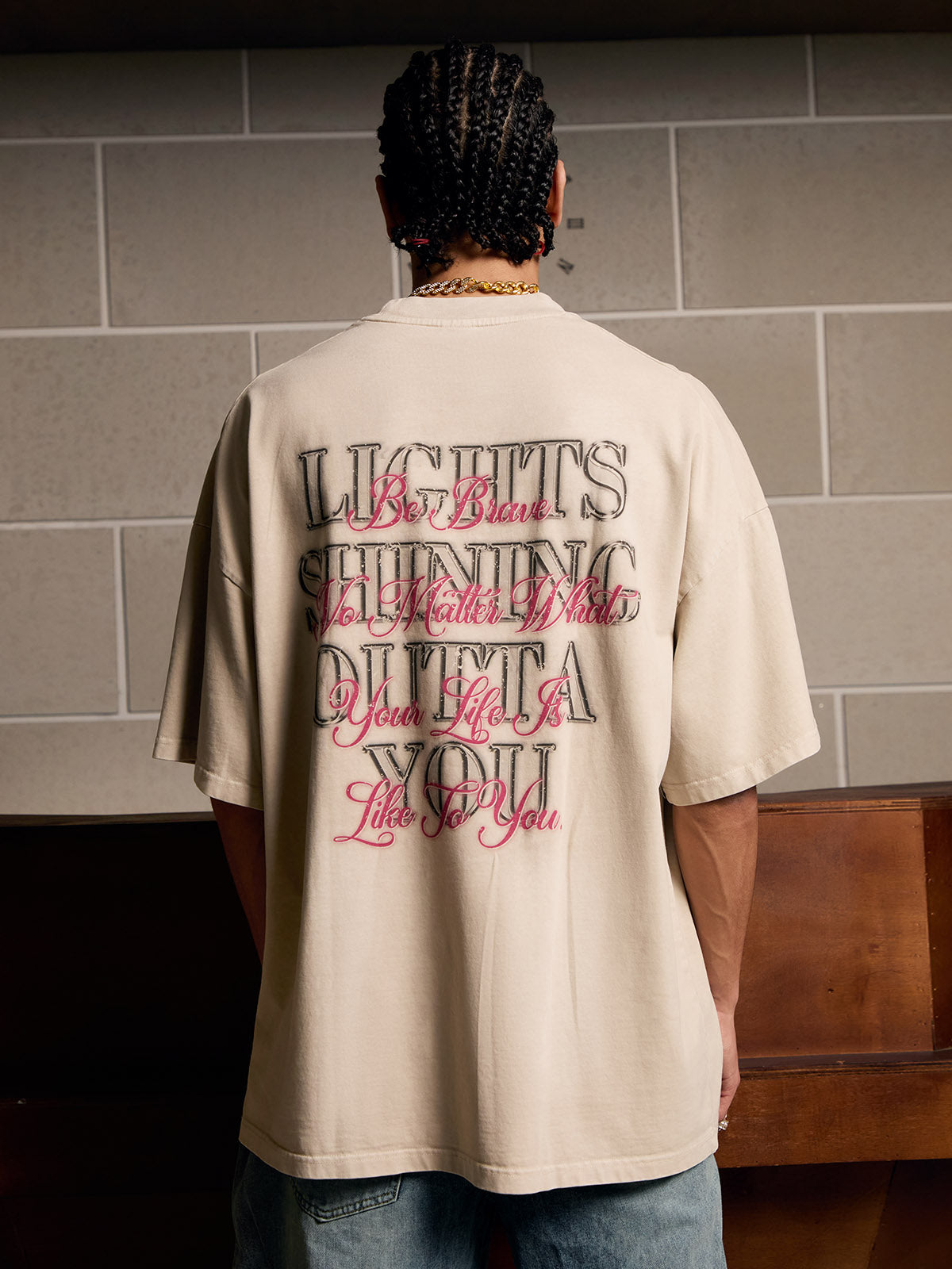 Camiseta Diamond Tooth Pattern