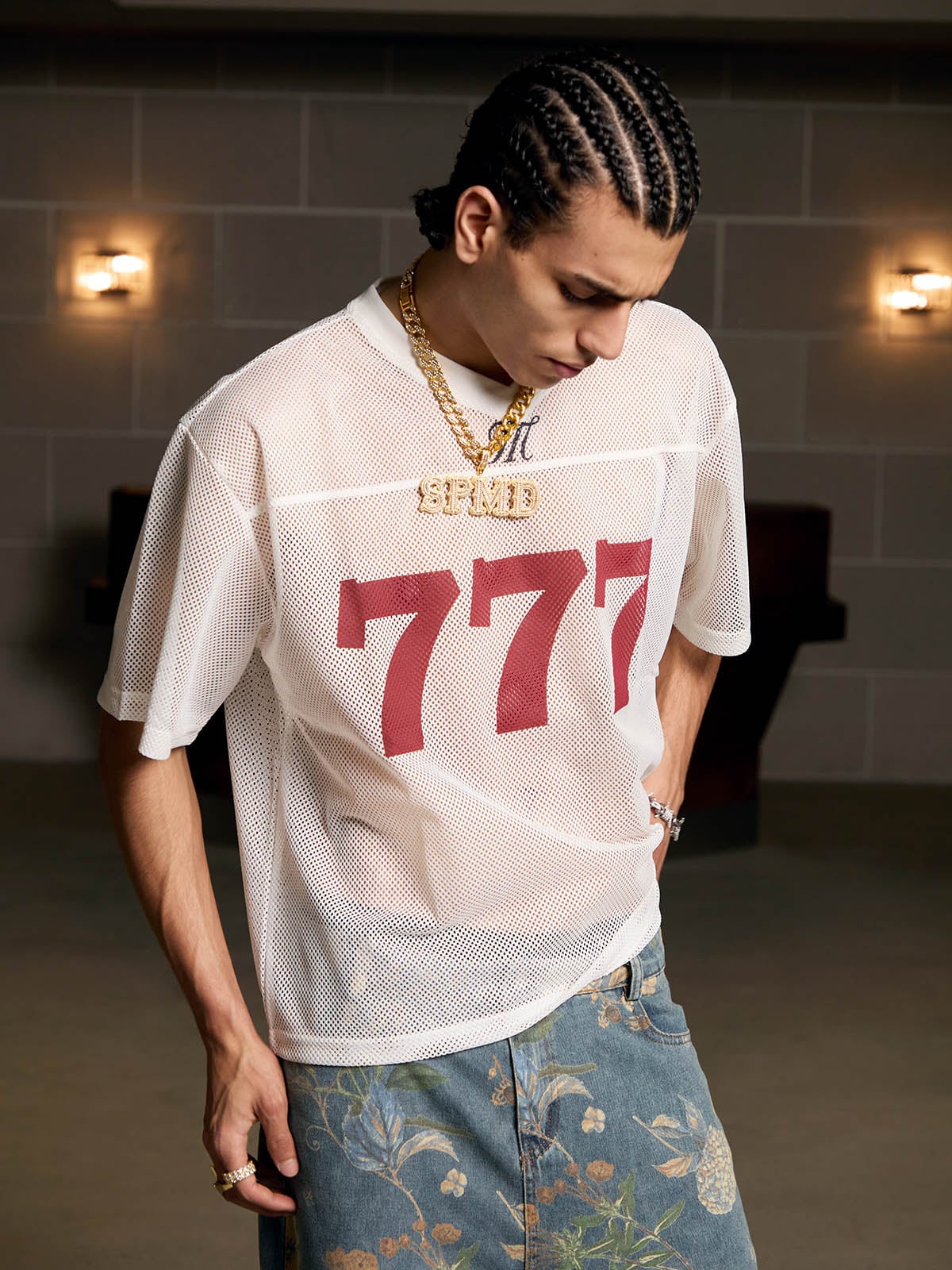 Camiseta Jersey Letter 777