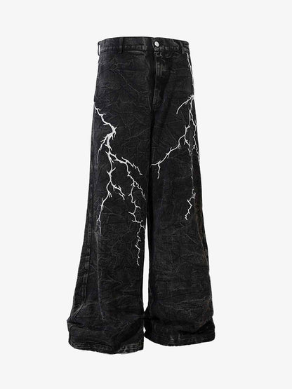 Calça High Street Hip-hop Distressed