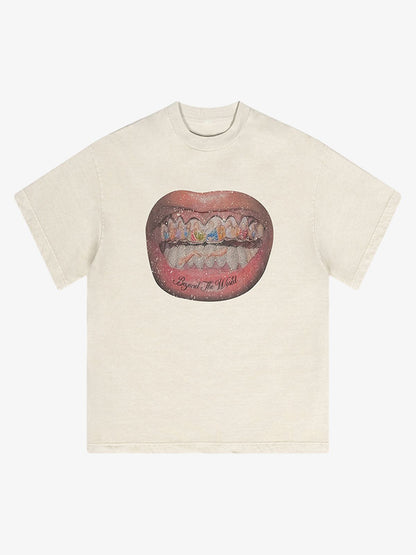 Camiseta Diamond Tooth Pattern