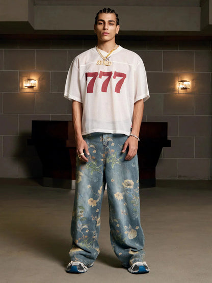 Camiseta Jersey Letter 777