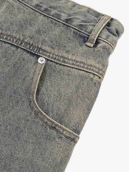 Distressed Ripped Denim Suit - 2460