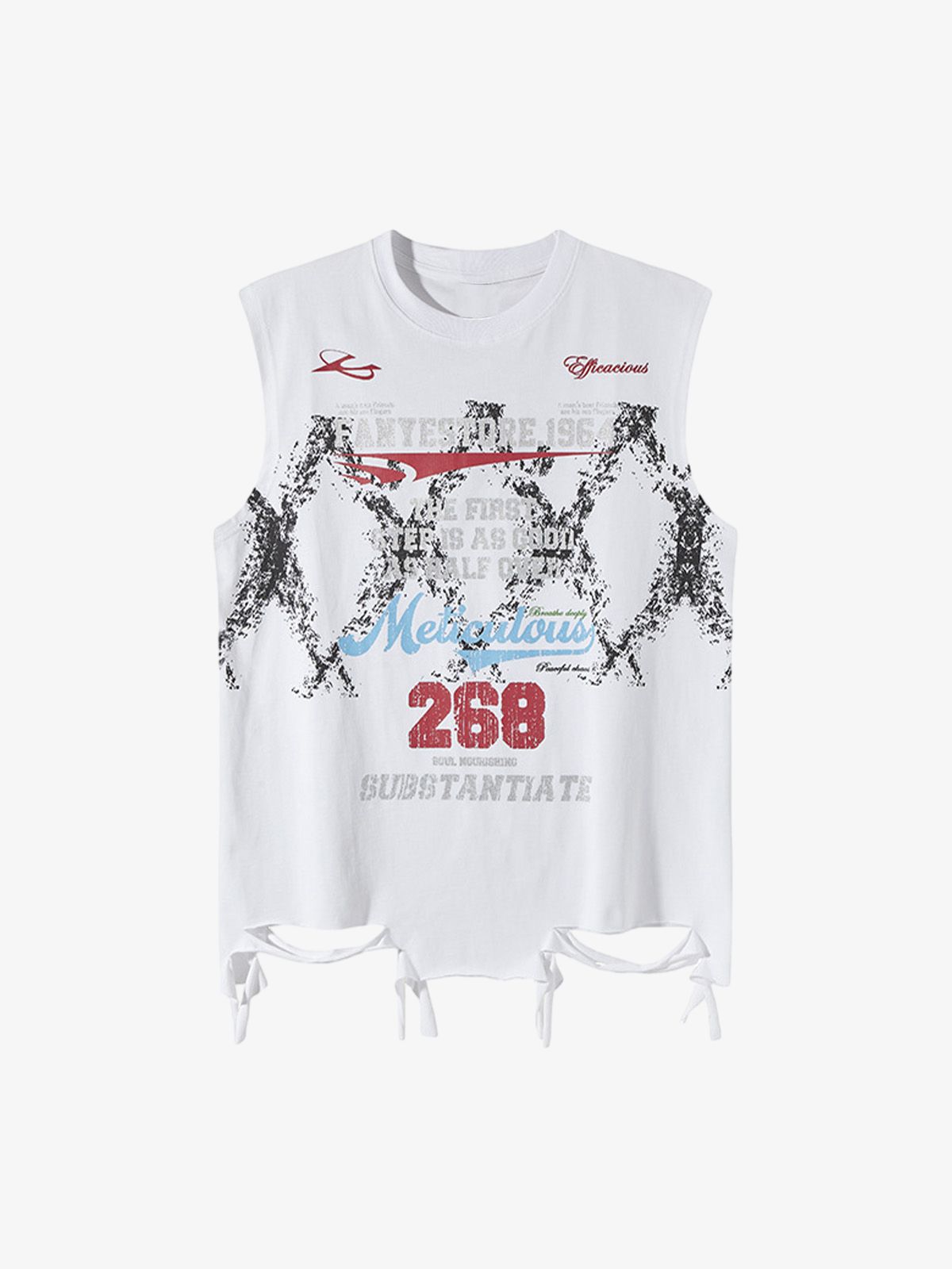 Regata Retro Tattered Print Vest