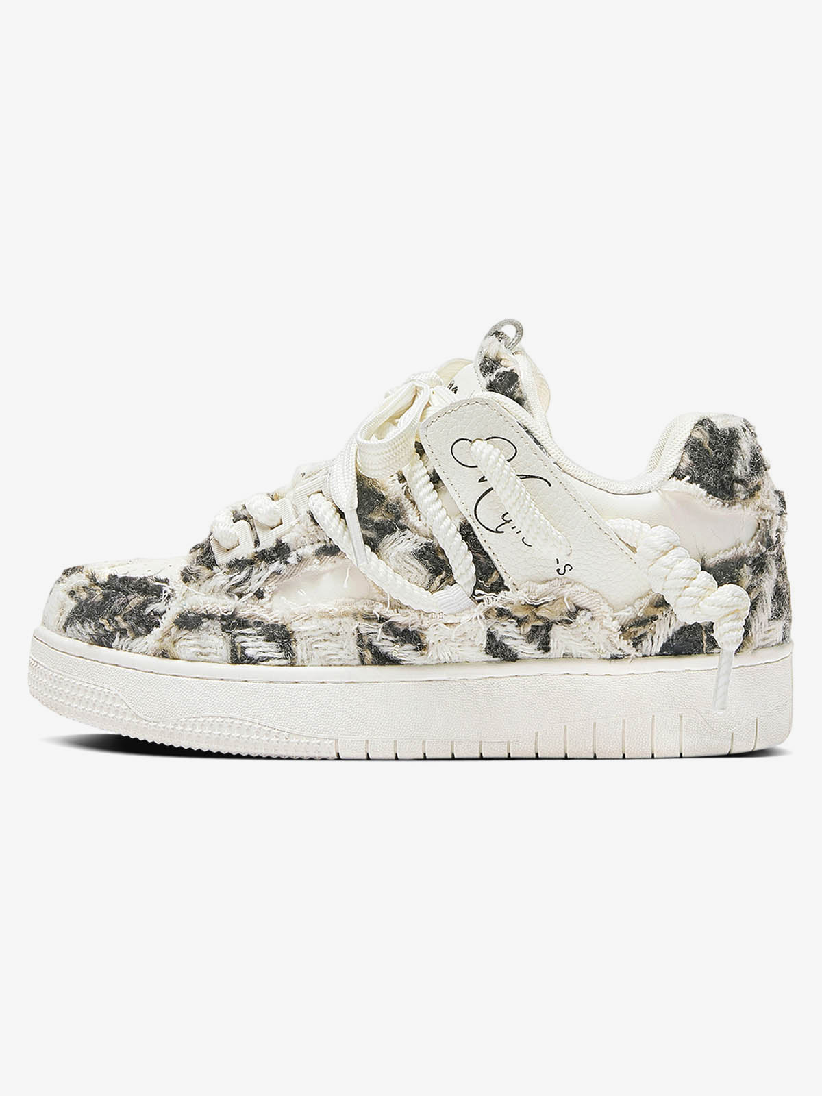 Destruction Series Tassel Contrast Color Sneakers - 2356