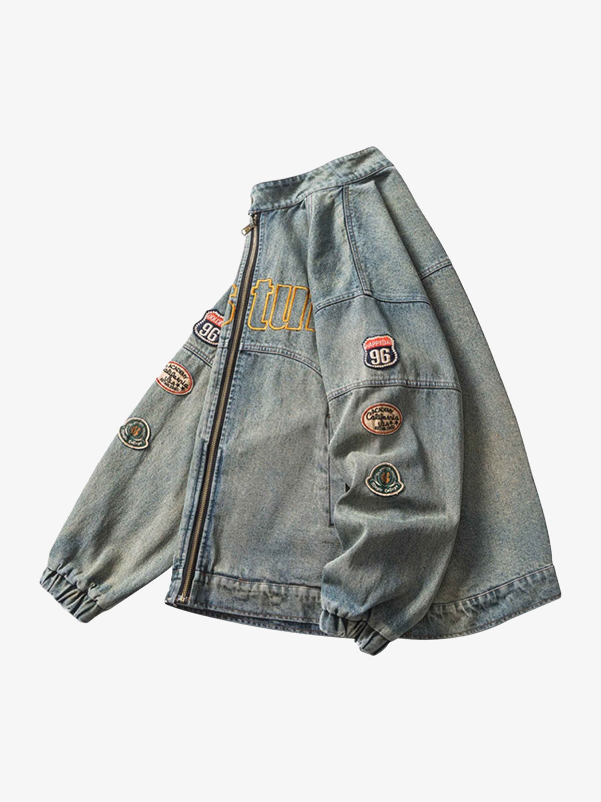Jaqueta Embroidered Do-over Denim Jacket - 1911
