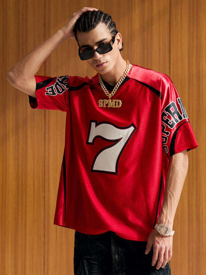 Camiseta Sports Jersey Red Super Seven