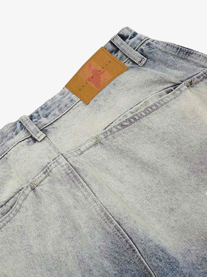 Calça Distressed Baggy Barrel Jeans