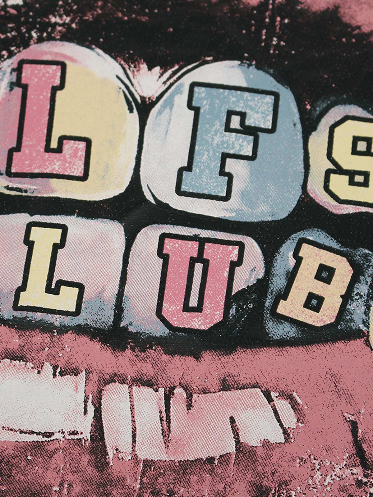 Retro Letter Lip Graphic T-Shirt