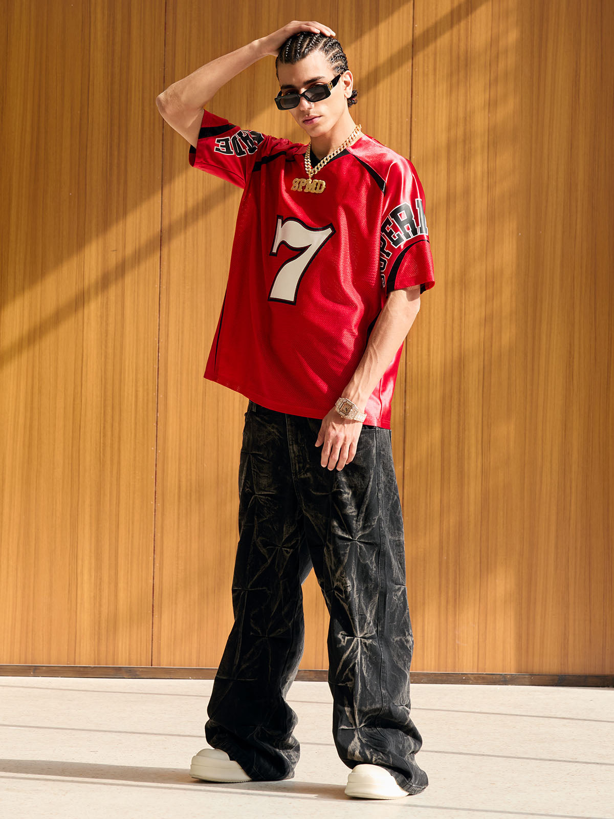 Camiseta Sports Jersey Red Super Seven