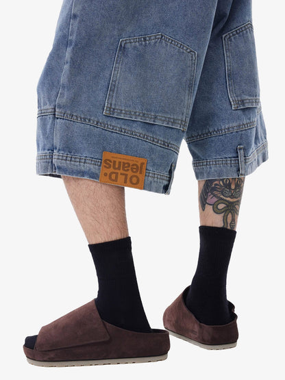 Shorts Retro Reverse Design Washed Jorts