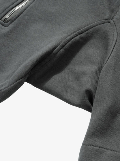 Retro Functional Zipper Slit Jort