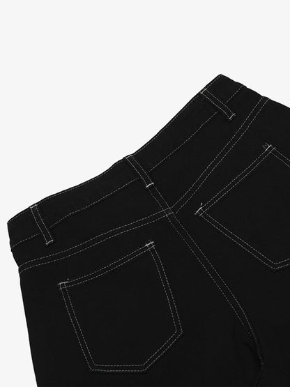 Welt-Embellished Cargo Jorts - 2408