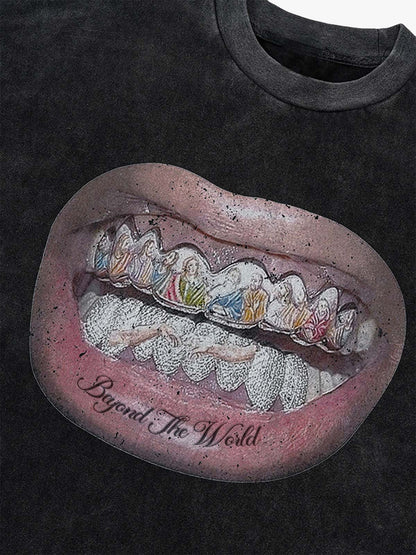 Camiseta Diamond Tooth Pattern