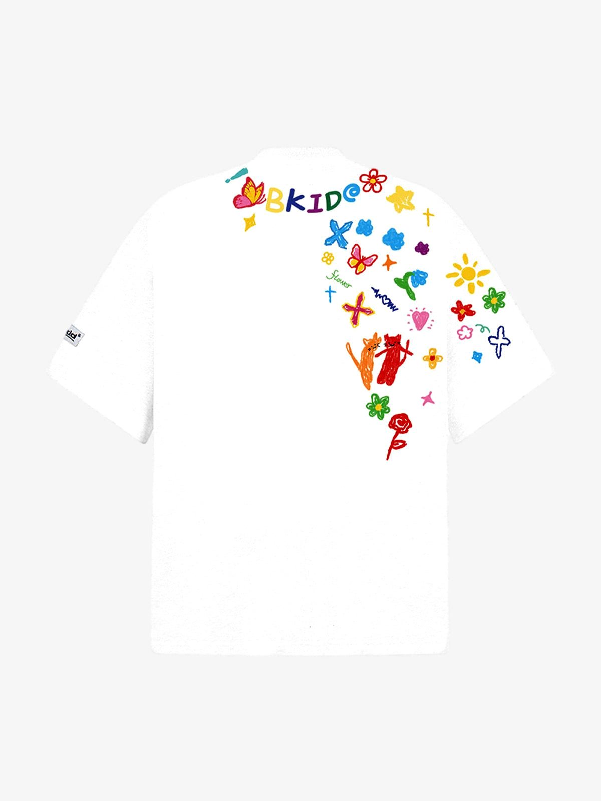 Retro Graffiti Hand-Painted T-Shirt