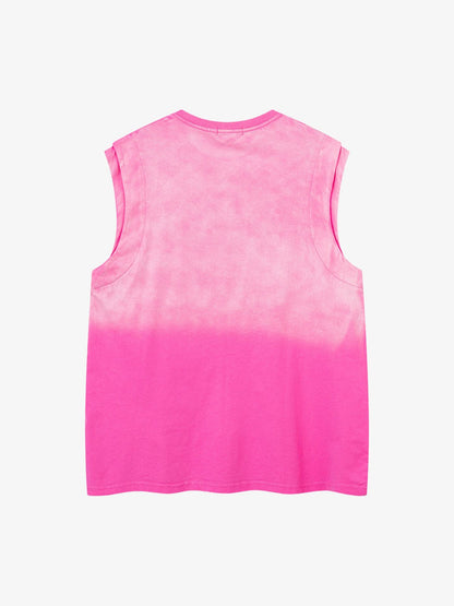 Gradient Embroidered Stars Tank Top - 2461