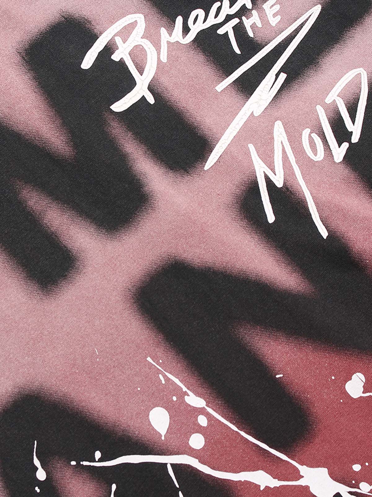 Camiseta Oversized Ink Splash Letter