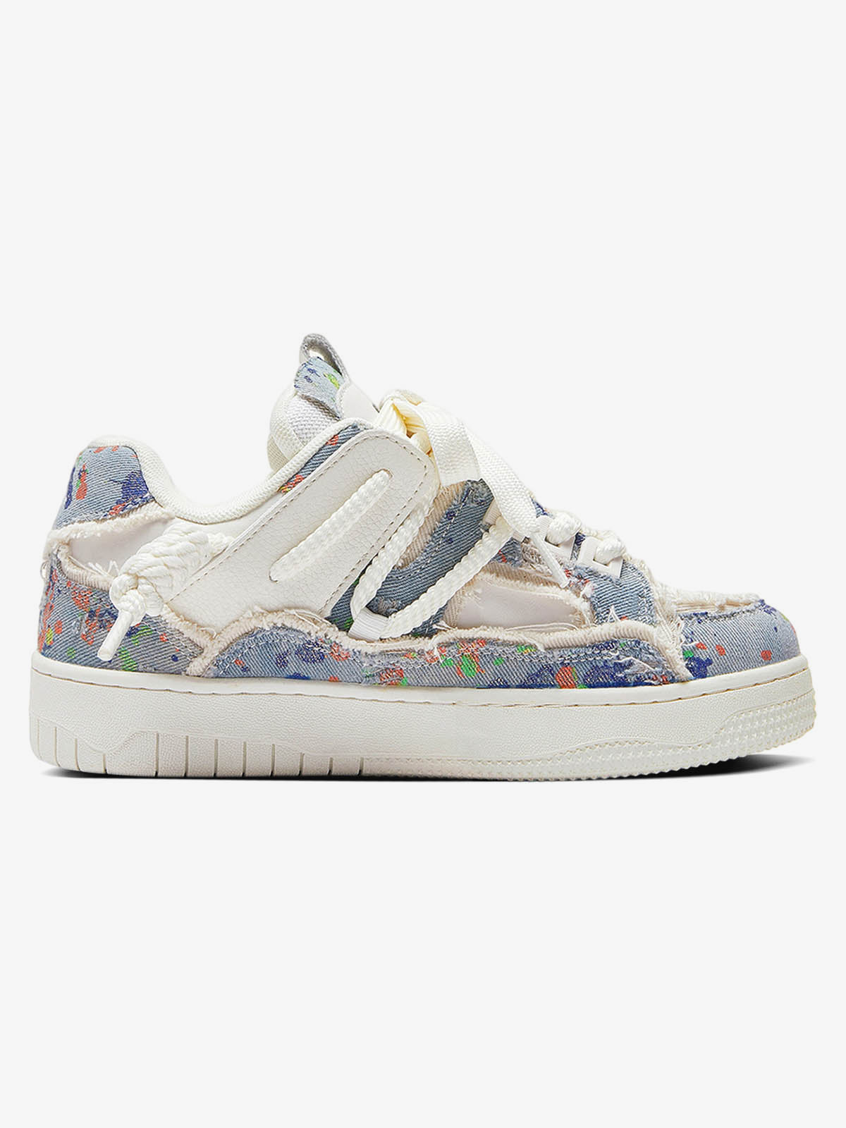 Destruction Series Tassel Contrast Color Sneakers - 2356