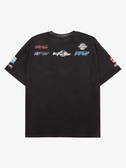 Thesupermade Racing Afterimage Lettering T-shirt