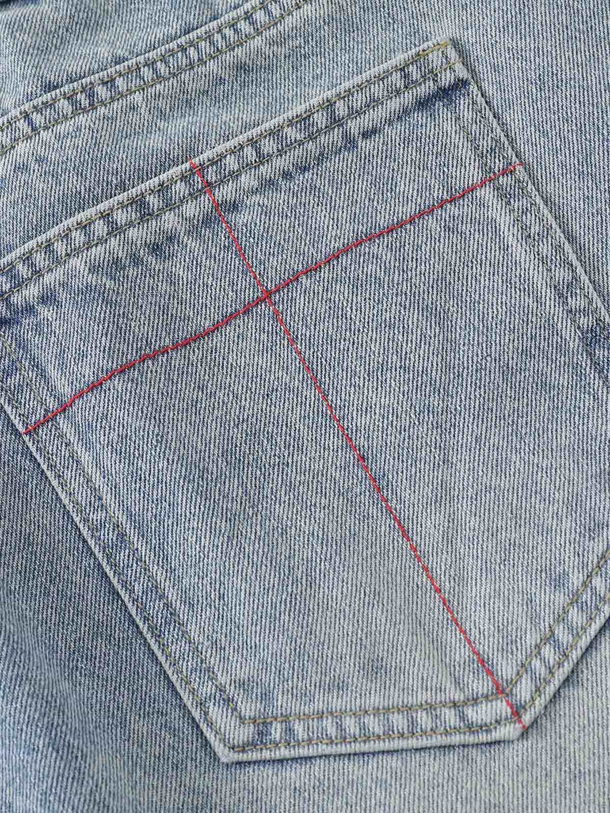 Shorts Distressed Tie-Dye Denim