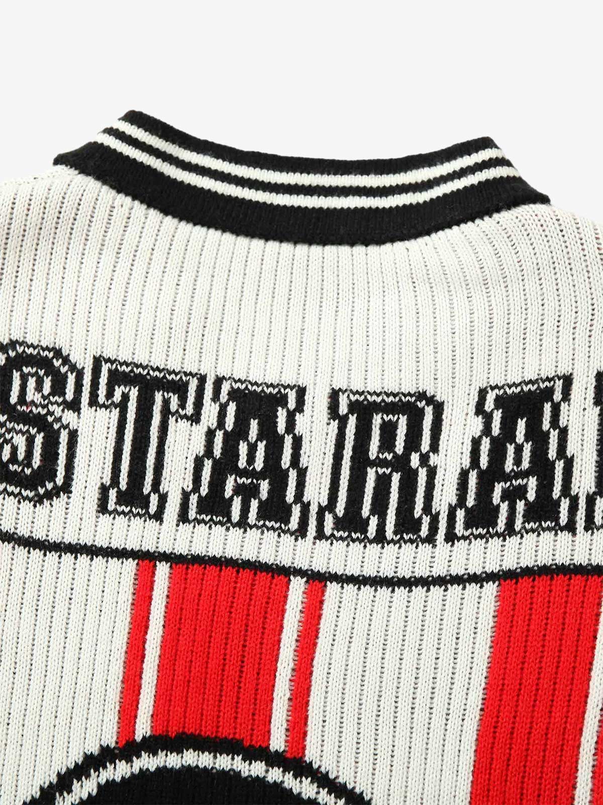 Camiseta Oversized Vintage Striped Baseball sleeved