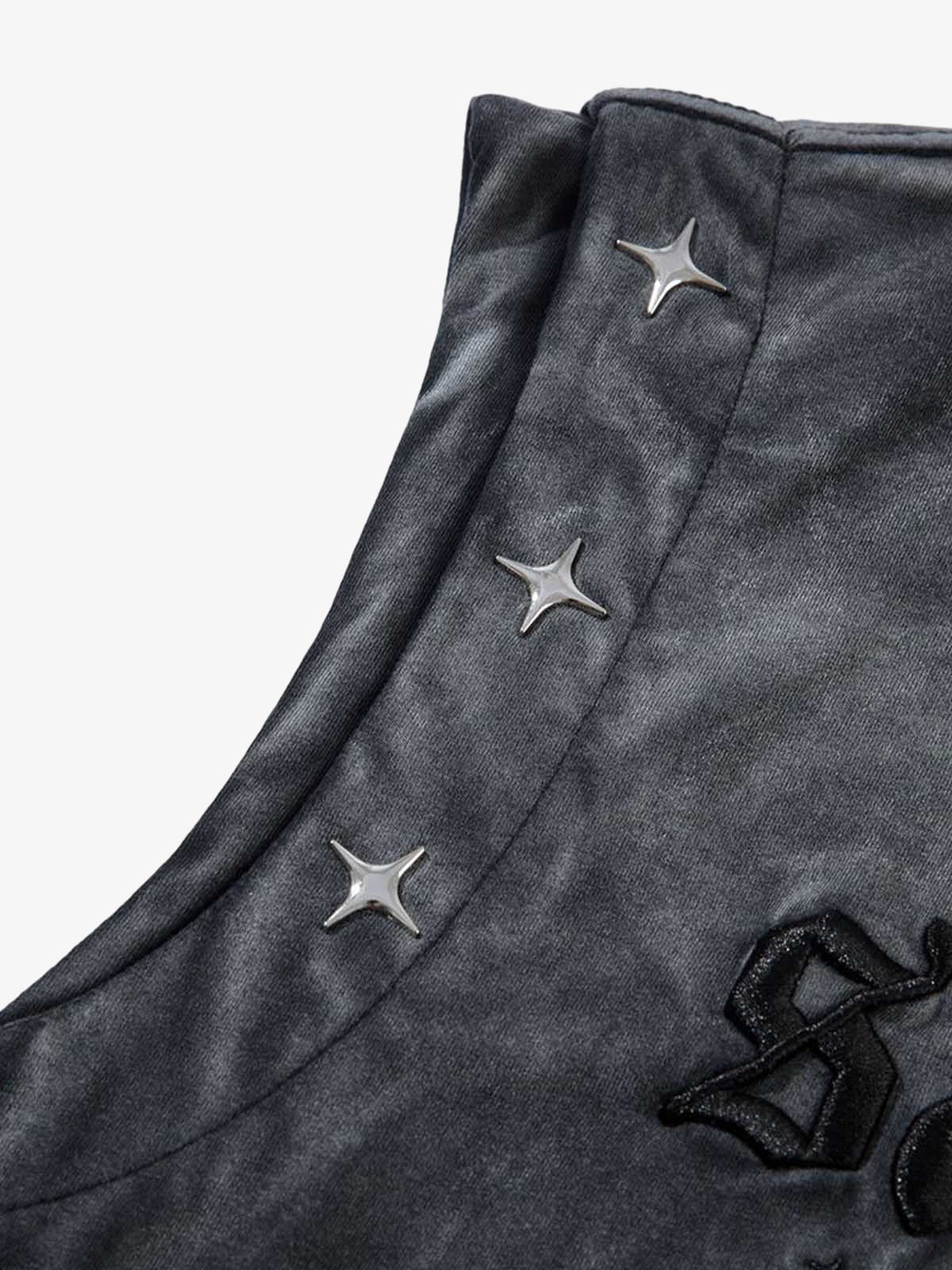 Gradient Embroidered Stars Tank Top - 2461