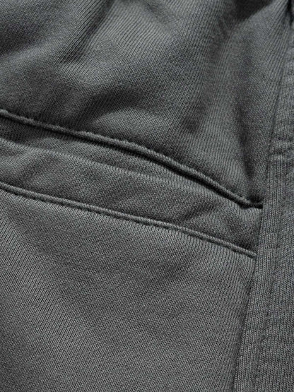 Retro Functional Zipper Slit Jort