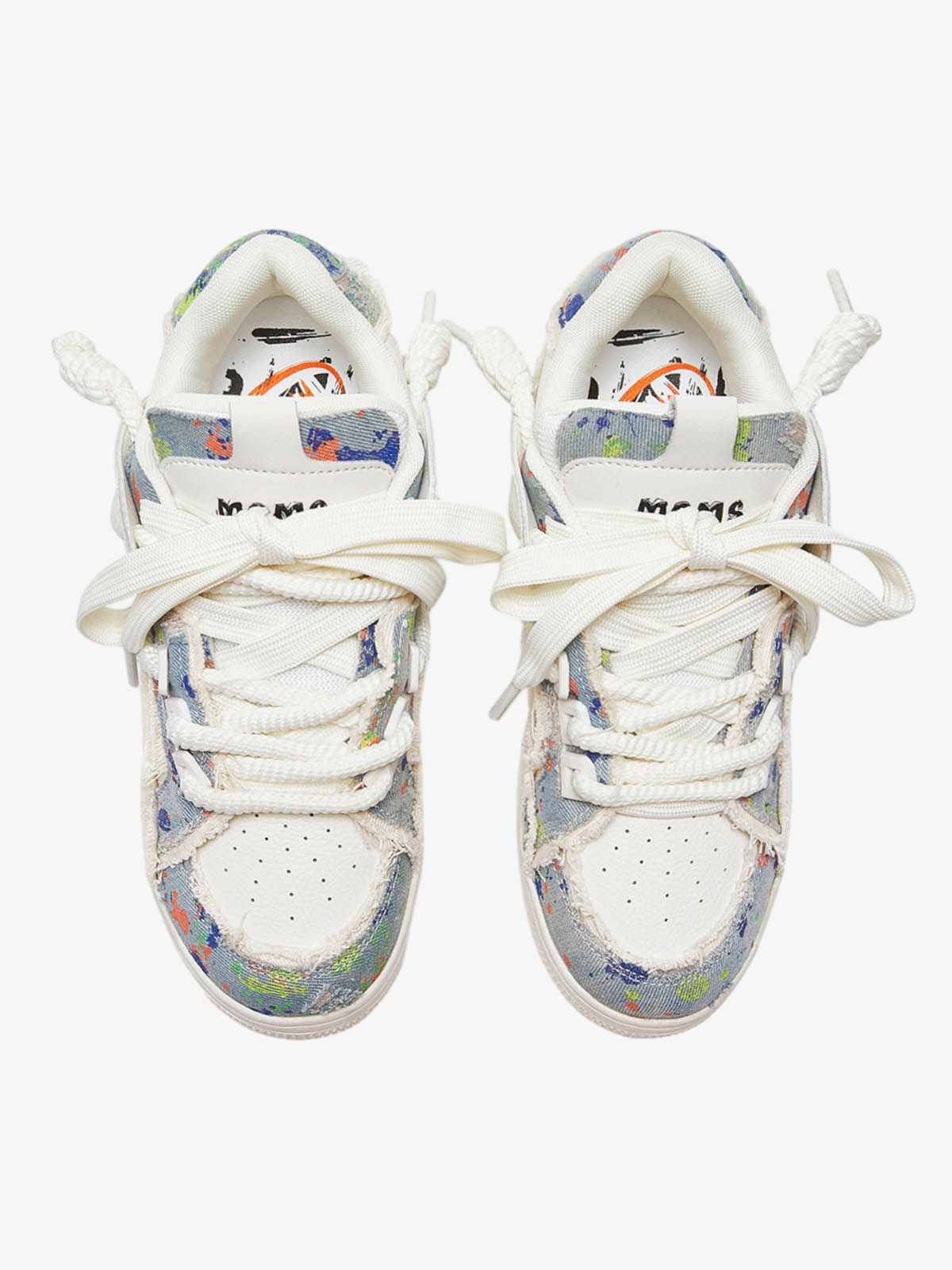 Destruction Series Tassel Contrast Color Sneakers - 2356