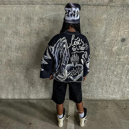 Camiseta Oversized Saint Black