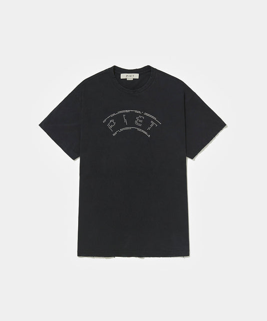 UEFA Distressed T-shirt Vintage Black