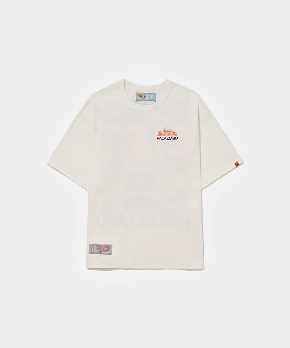 Piet + Pacaembu T-shirt - Bone White