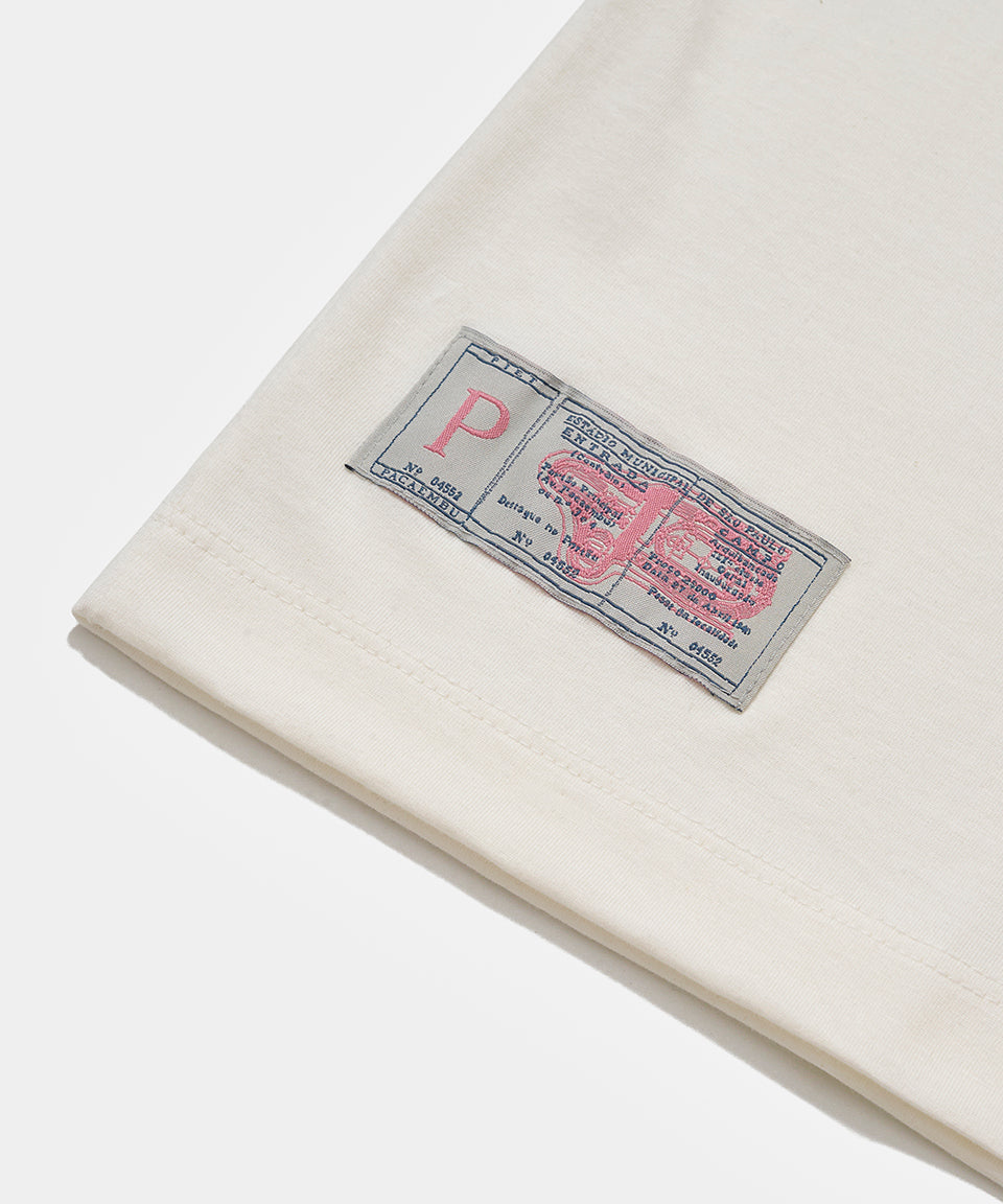 Piet + Pacaembu T-shirt - Bone White