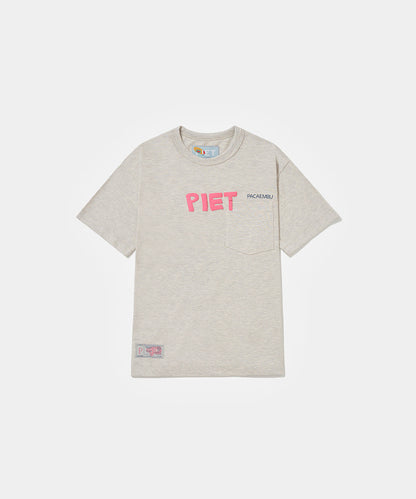 Piet + Pacaembu T-shirt - Grey