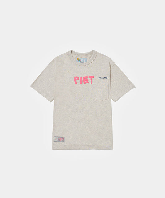 Piet + Pacaembu T-shirt - Grey