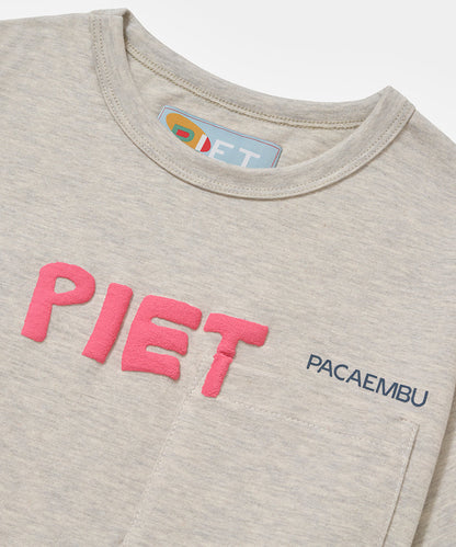 Piet + Pacaembu T-shirt - Grey