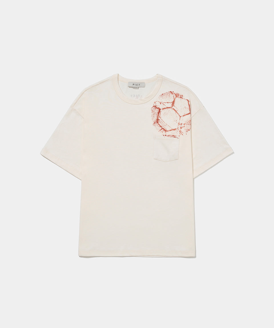 Football Pocket T-shirt Bone White