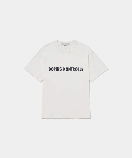 Doping Kontrolle T-shirt Bone White