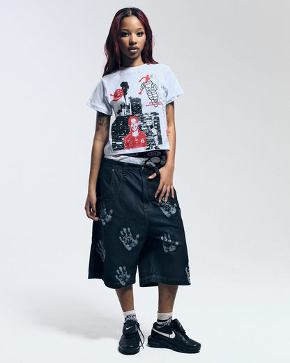 BABY TEE CIDADE MALUCA OFF WHITE