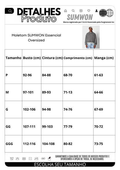 Moletom SMWN Essencial Oversized