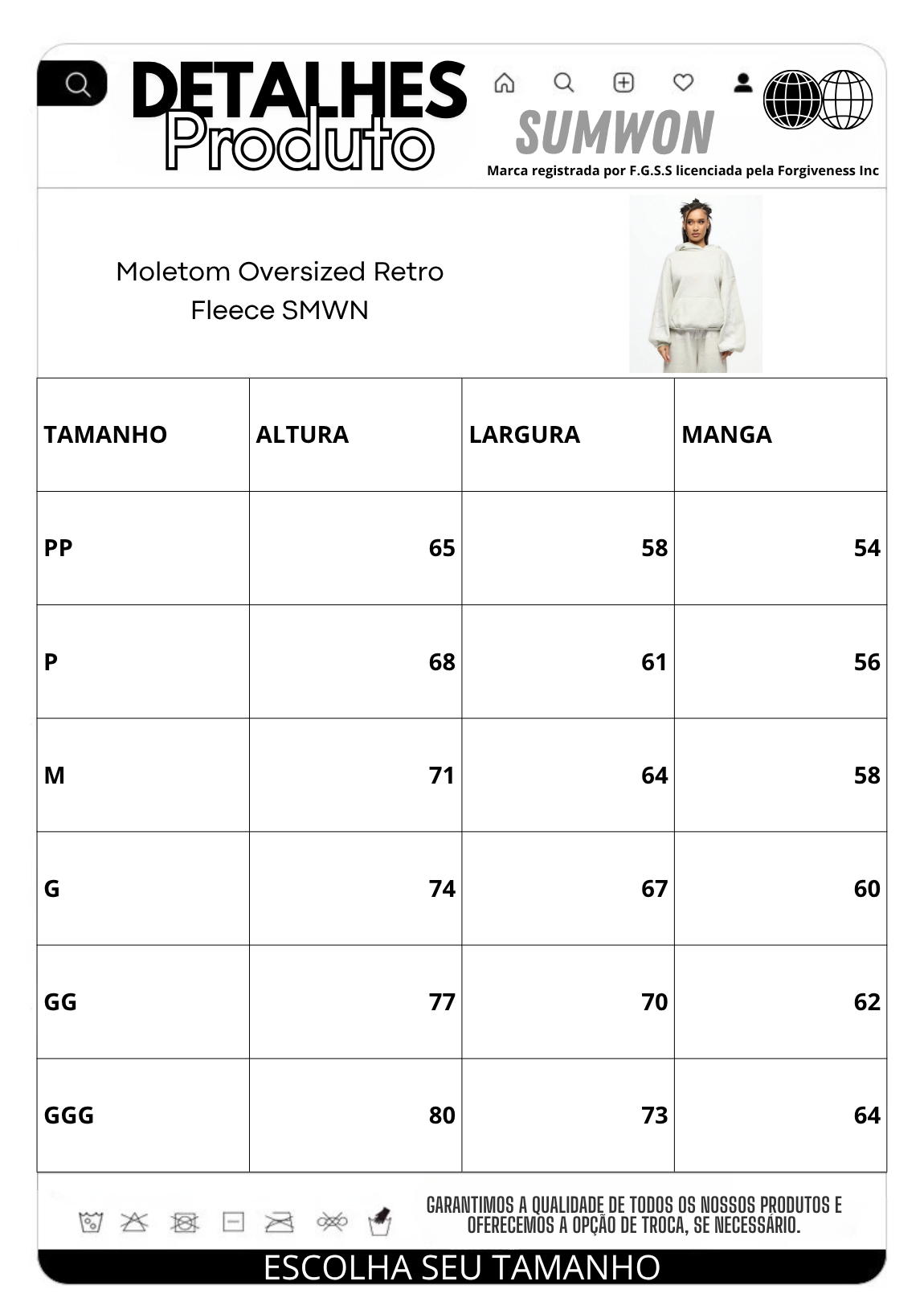 Moletom Oversized Retro Fleece SMWN